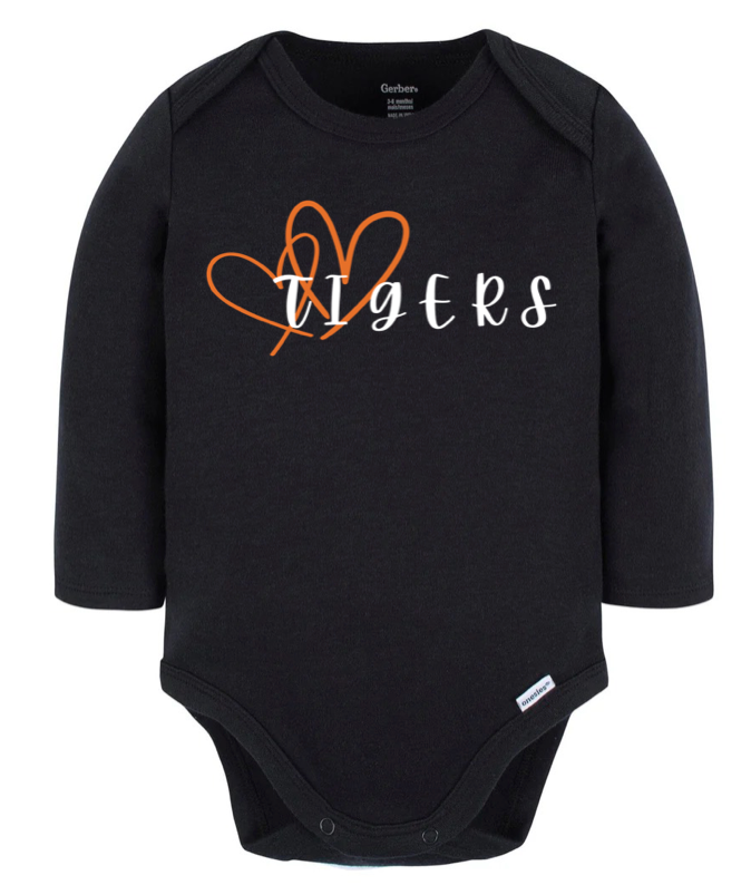 Child - Long Sleeve Onesie - Hearts