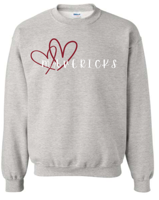 Adult - Heavyweight Crewneck Sweatshirt - Milford Mavericks
