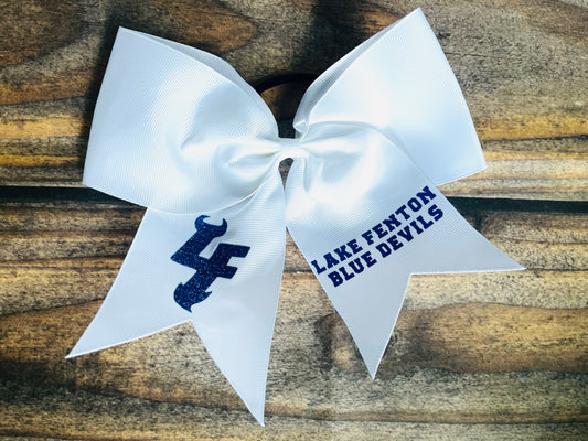 Lake Fenton Blue Devils Hair Bow