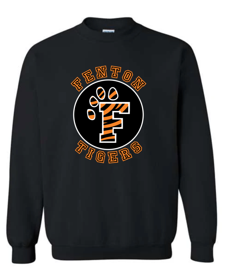 Adult - HeavyWeight Crew Sweatshirt -  Fenton Tiger Circle
