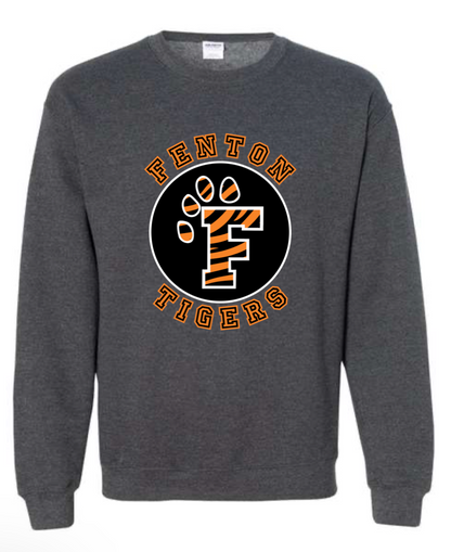 Adult - HeavyWeight Crew Sweatshirt -  Fenton Tiger Circle