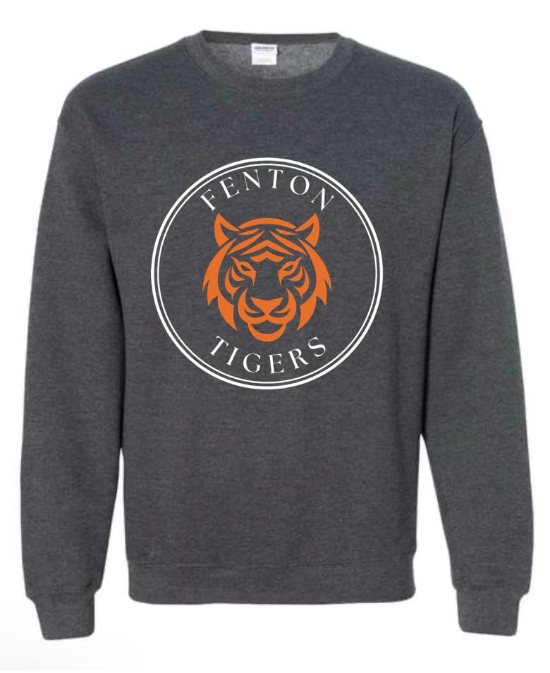 Adult - HeavyWeight Crew Sweatshirt -  Circle Tiger