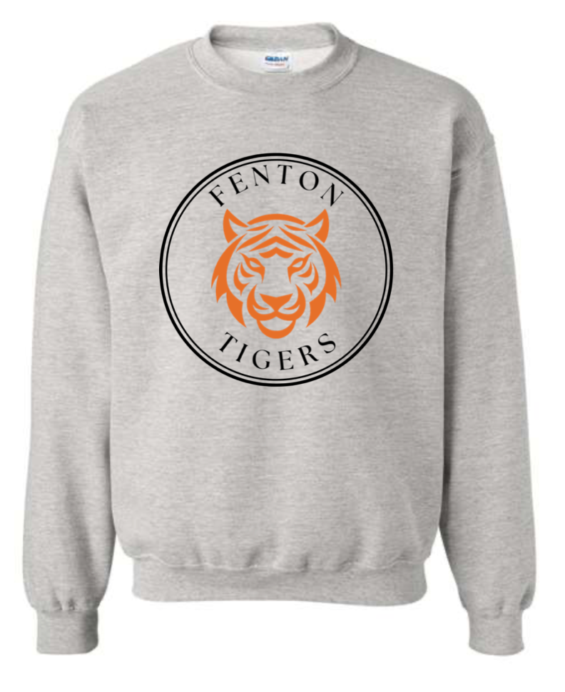 Adult - HeavyWeight Crew Sweatshirt -  Circle Tiger