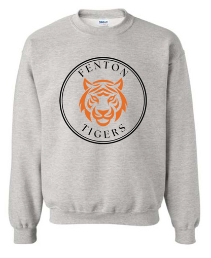 Adult - HeavyWeight Crew Sweatshirt -  Circle Tiger
