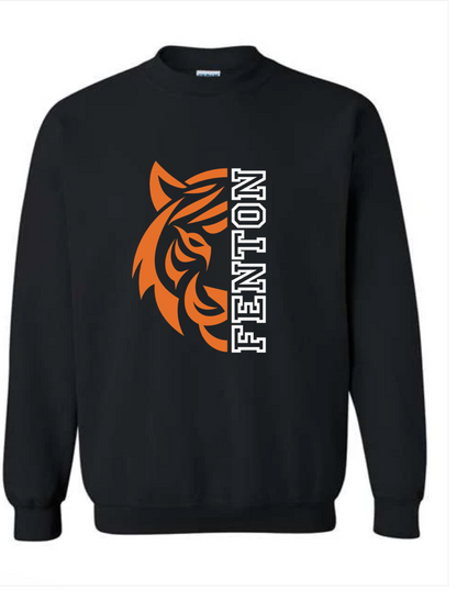 Adult - HeavyWeight Crew Sweatshirt -  Half Tiger