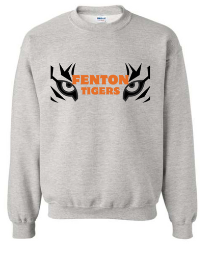 Adult - HeavyWeight Crew Sweatshirt -  Fenton Tiger Eyes