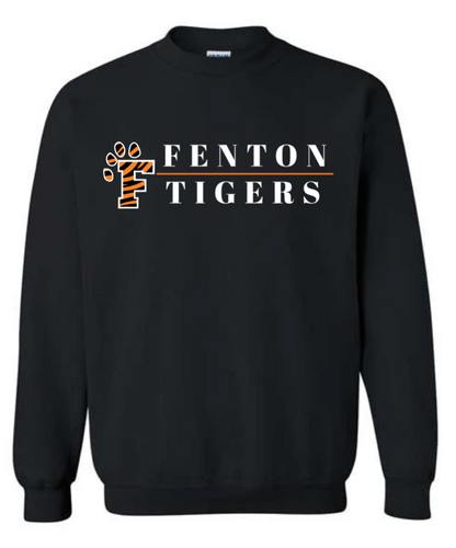 Adult - HeavyWeight Crew Sweatshirt - FPaw Fenton Tigers