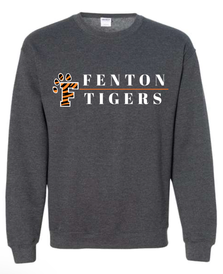 Adult - HeavyWeight Crew Sweatshirt - FPaw Fenton Tigers