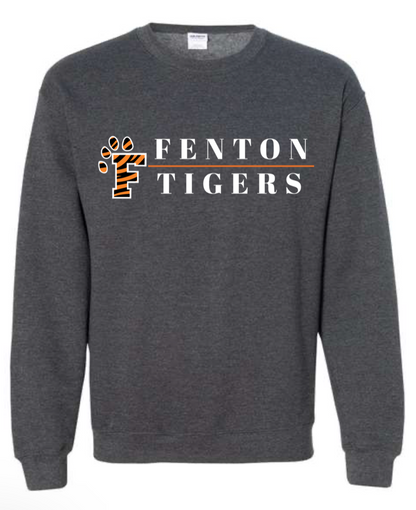 Adult - HeavyWeight Crew Sweatshirt - FPaw Fenton Tigers