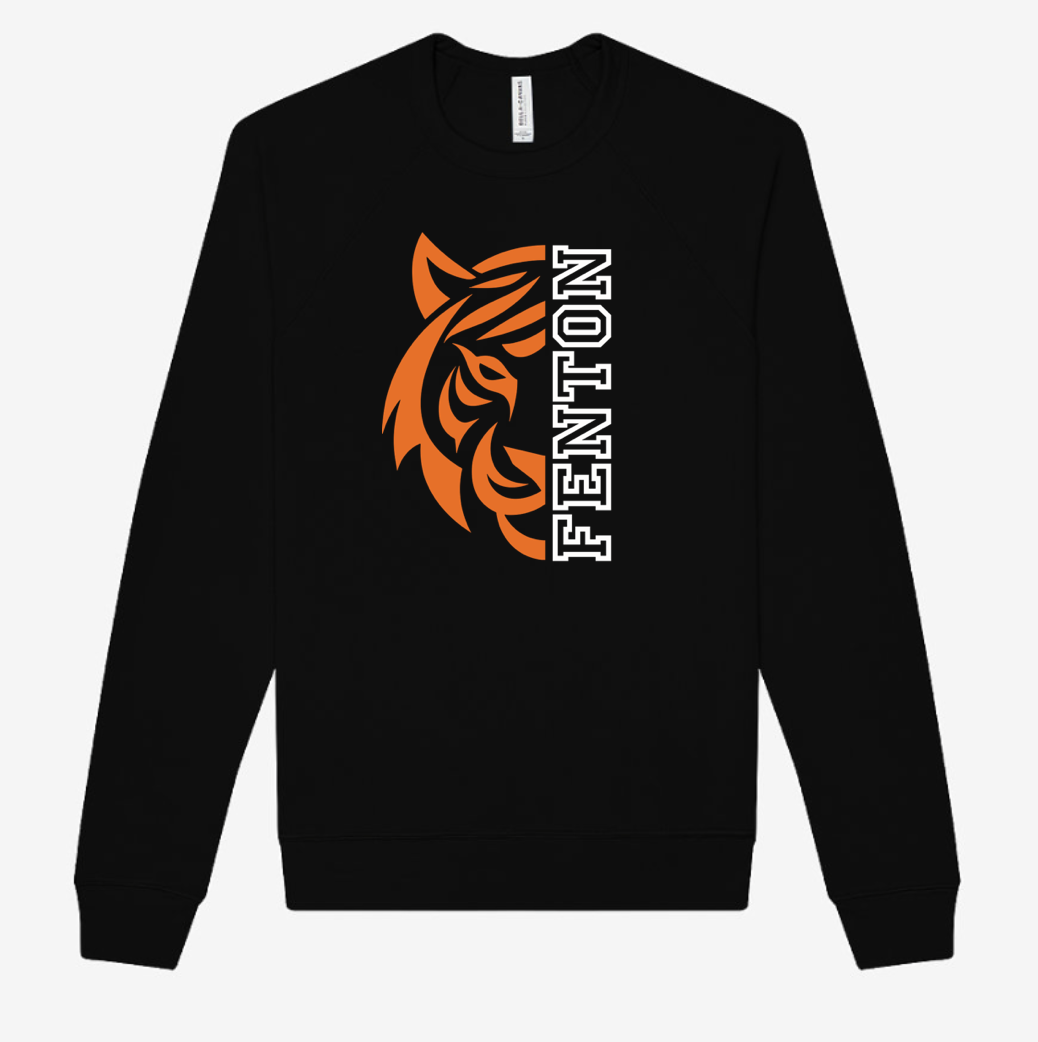 Adult - LightWeight Crew Sweatshirt - Fenton Tigers
