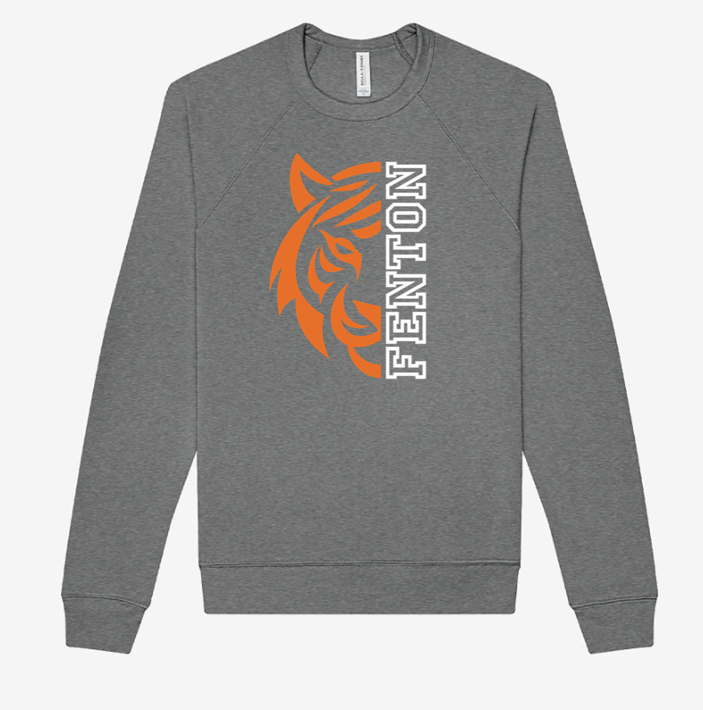Adult - LightWeight Crew Sweatshirt - Fenton Tigers