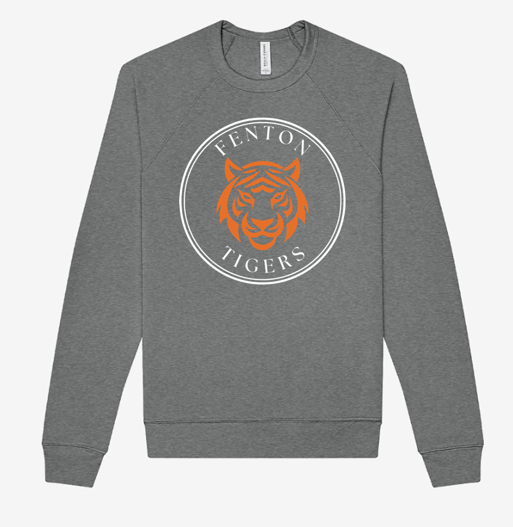 Adult - LightWeight Crew Sweatshirt - Fenton Tigers