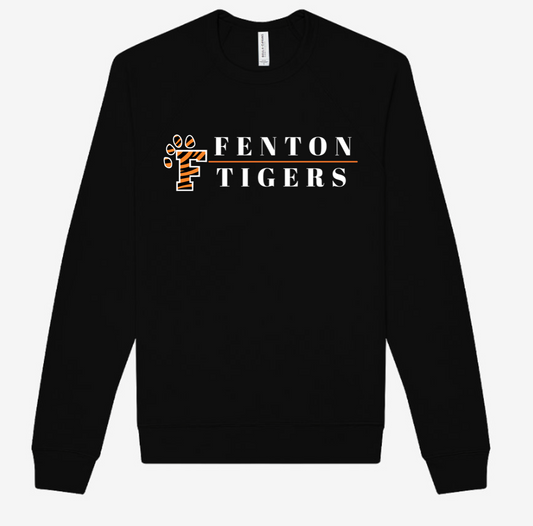 Adult - LightWeight Crew Sweatshirt - Fenton Tigers