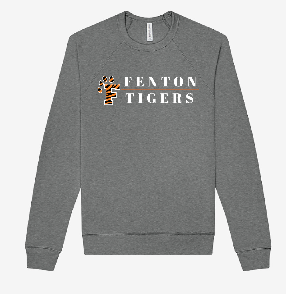 Adult - LightWeight Crew Sweatshirt - Fenton Tigers