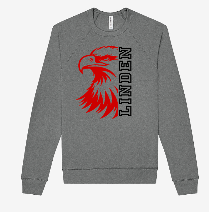 Adult - LightWeight Crew Sweatshirt - Linden Eagles