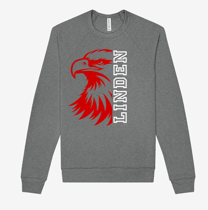 Adult - LightWeight Crew Sweatshirt - Linden Eagles