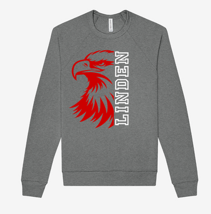 Adult - LightWeight Crew Sweatshirt - Linden Eagles