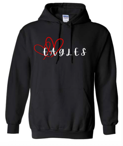 Adult - HeavyWeight Hooded Sweatshirt -  Hearts