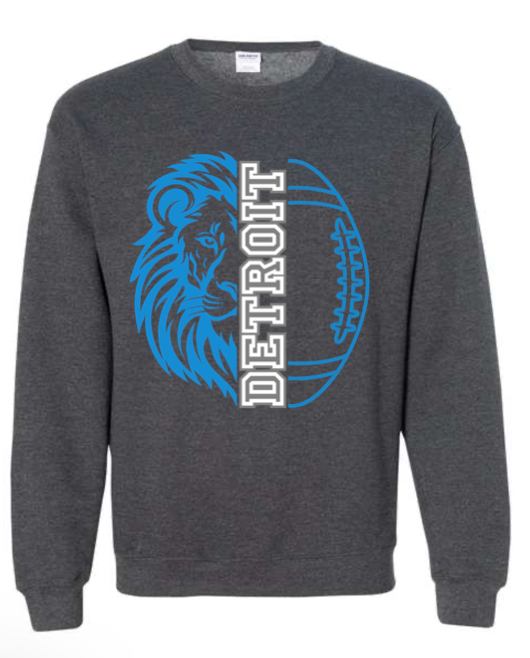 Adult - Heavyweight Crewneck Sweatshirt - Detroit Lions