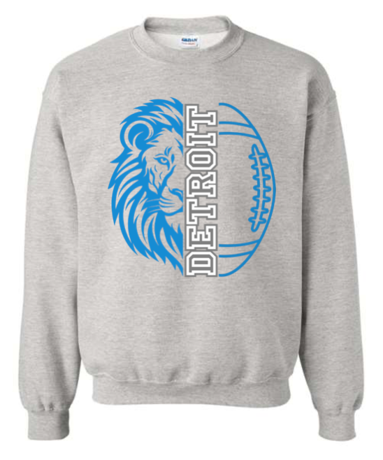 Adult - Heavyweight Crewneck Sweatshirt - Detroit Lions