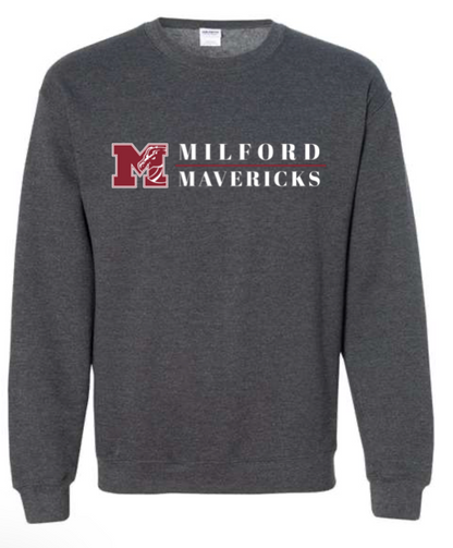 Adult  - Heavyweight Crewneck Sweatshirt - Milford Mavericks