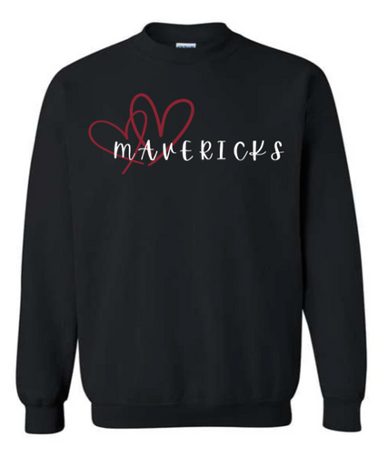 Adult  - Heavyweight Crewneck Sweatshirt - Milford Mavericks
