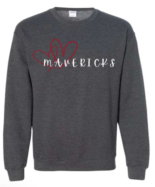Adult  - Heavyweight Crewneck Sweatshirt - Milford Mavericks
