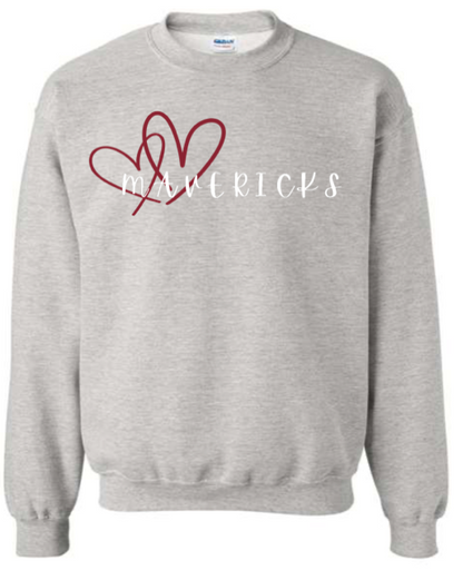 Adult  - Heavyweight Crewneck Sweatshirt - Milford Mavericks