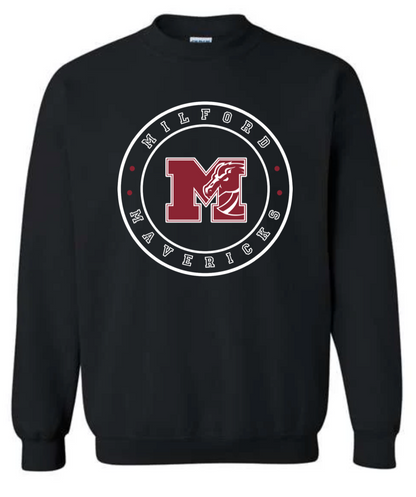 Adult  - Heavyweight Crewneck Sweatshirt - Milford Mavericks