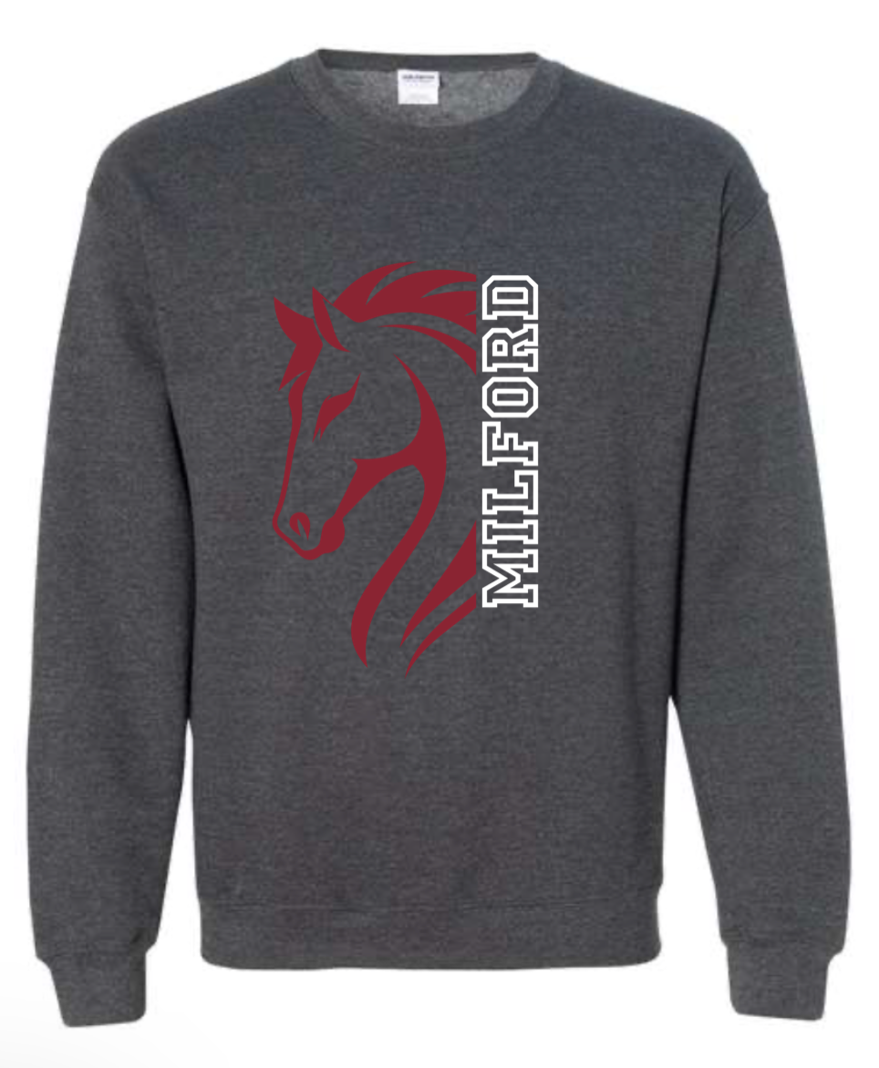 Adult  - Heavyweight Crewneck Sweatshirt - Milford Mavericks