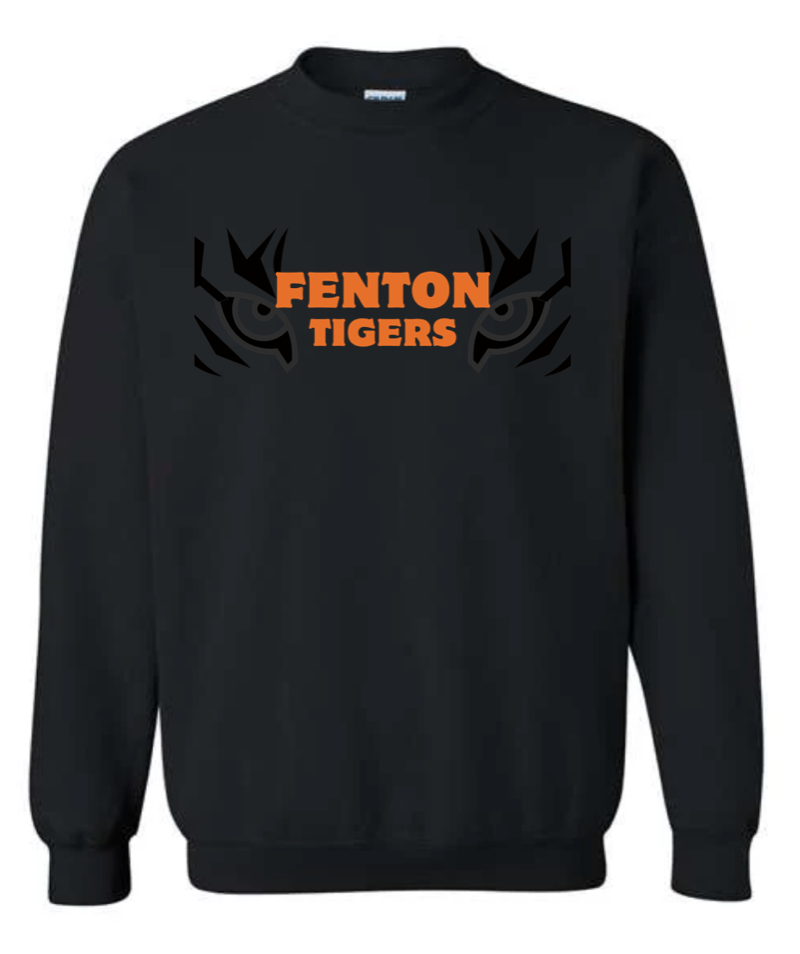 Adult - HeavyWeight Crew Sweatshirt -  Fenton Tiger Eyes