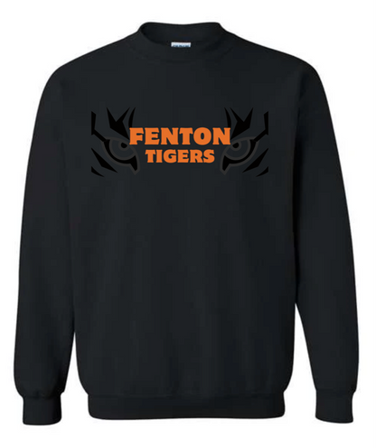 Adult - HeavyWeight Crew Sweatshirt -  Fenton Tiger Eyes