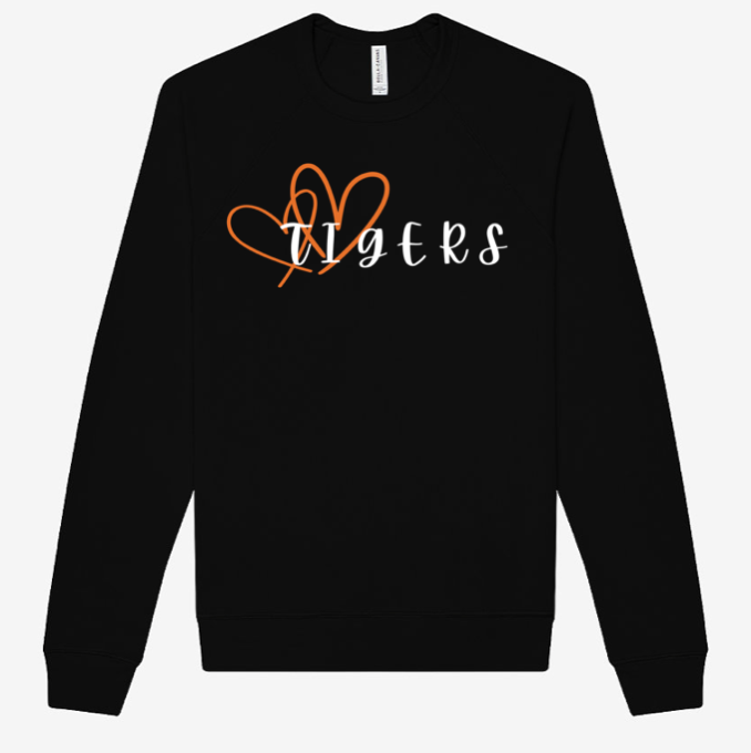 Adult - LightWeight Crew Sweatshirt - Fenton Tigers