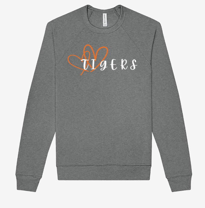 Adult - LightWeight Crew Sweatshirt - Fenton Tigers