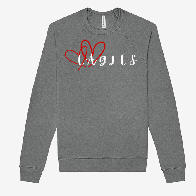 Adult - LightWeight Crew Sweatshirt - Linden Eagles