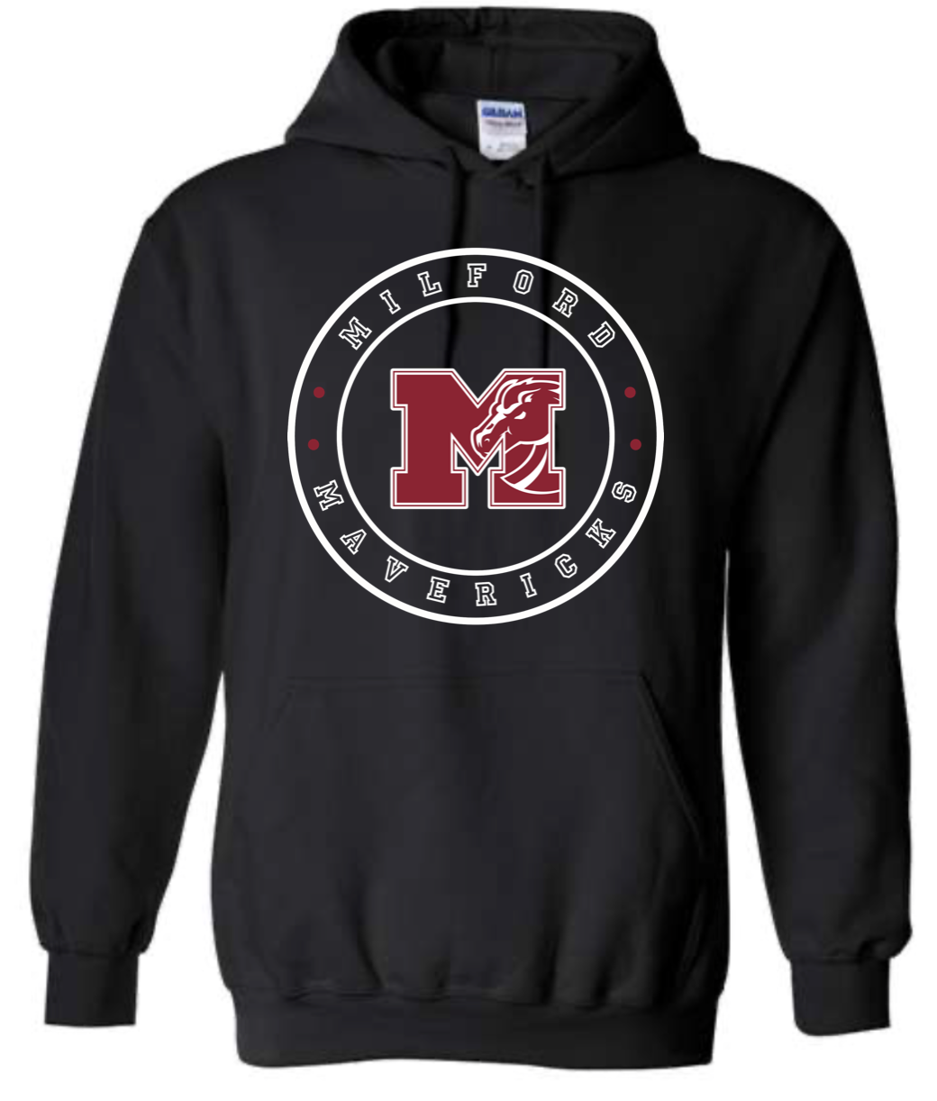Adult  - Heavyweight Hooded Sweatshirt - Milford Mavericks