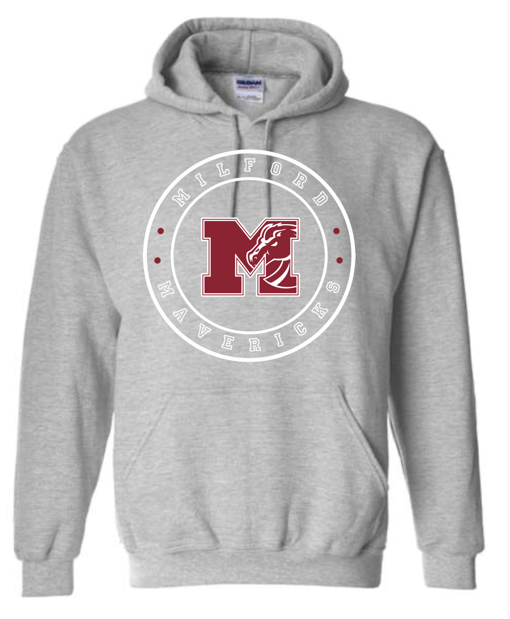 Adult  - Heavyweight Hooded Sweatshirt - Milford Mavericks